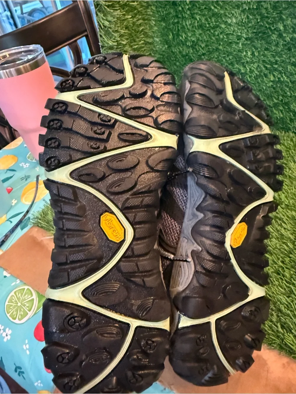 Merrell women’s all out blaze AERO black and gray mesh sport hiking shoe 7.5